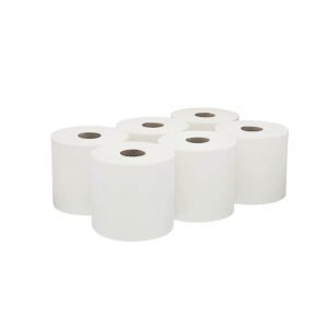 Strong Cleaning Centrefeed Rolls – for Cleaning & Hygiene - Multipurpose, White (Pack of 6)