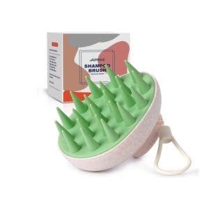 AIMIKE Scalp Massager Shampoo Brush, Scalp Exfoliator with Silicone Bristles for Dandruff Removal