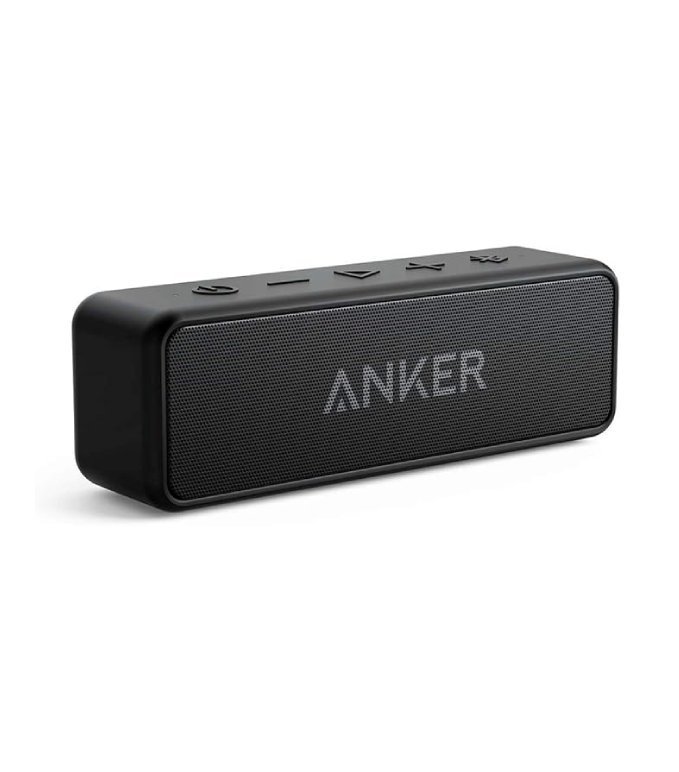 Anker Soundcore 2 Portable Bluetooth Speaker with 12W Stereo Sound, BassUp, IPX7 Waterproof, 24-Hour Playtime