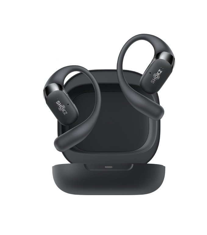 SHOKZ OpenFit 2 Open-Ear Headphones, True Wireless Bluetooth Earphones with Microphone, Earhook Earbuds with 48 Hours of Playtime