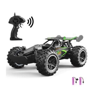 RC Car Remote Control Truck for Boys Girls, 2.4Ghz 15+KM/H High Speed 2WD RTR Electric Rock Climber Fast Race Buggy Hobby Toy Cars for Kids Gift Green