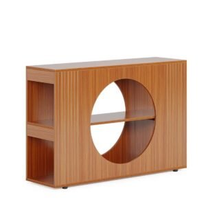 Tribesigns 47" Console Table, Farmhouse Entryway Table with 3-Tier Storage Shelves