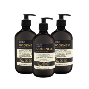 Baylis & Harding Goodness Lemongrass & Ginger Hand Wash, 500 ml (Pack of 3) - Vegan Friendly
