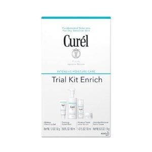 Curel Enrich Trial & Travel Kit, 2 Week Skincare Routine for Dry, Sensitive Skin
