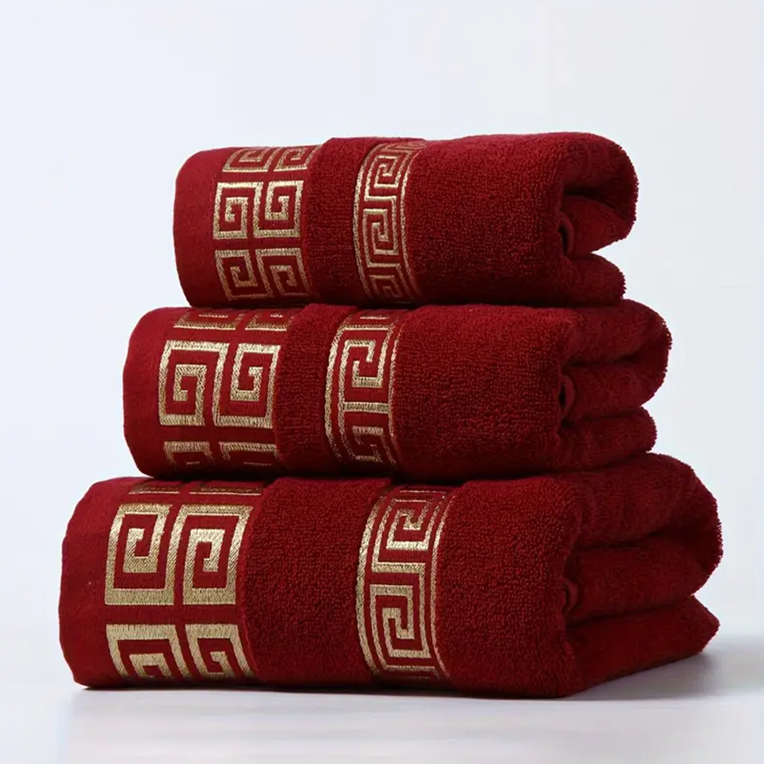 2pcs 1pc 13.39*29.53inch + 1pc 27.56*55.12inch Cotton Large Grid Towel Bath Towel Adult Couple Towel Bath Towel Valentine's Day Gift