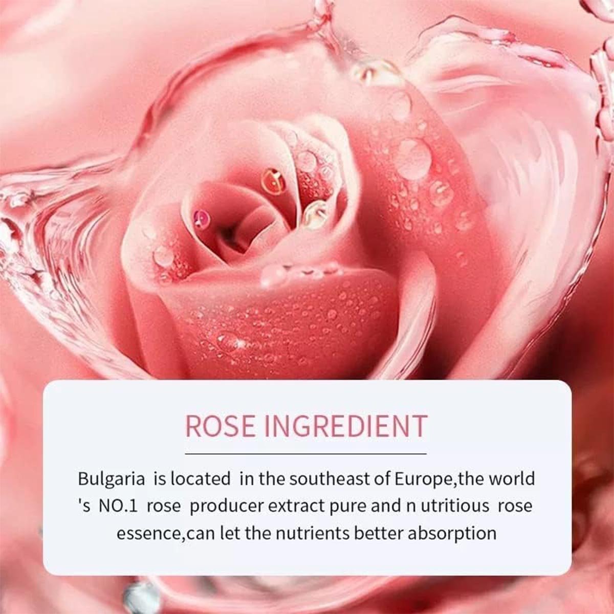 Pure 100% Rose Mix Serum Essence 30ml Anti-Aging for Face Intensive Hydration Replenish & Nutrition, Anti-Wrinkle Skin Care Repair, Moisturizing, Smoothening, Firming & Brightening Serum - Image 2