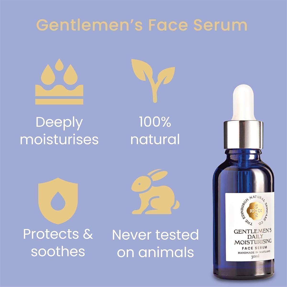 Edinburgh Skincare Gift Box for Men | Hunters Aftershave Balm, Gentlemen`s Daily Moisturising Serum - Image 3