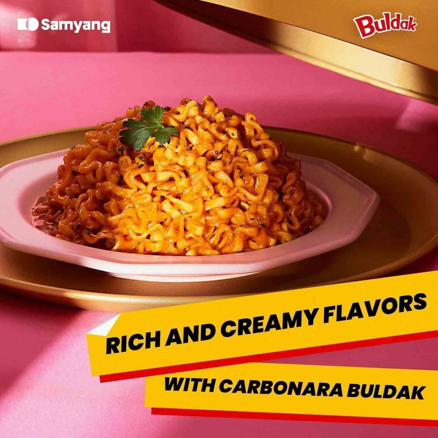 Samyang Carbo Buldak Nuclear Fire Fried Super Hot Spicy Noodle 5 Pack - Image 4