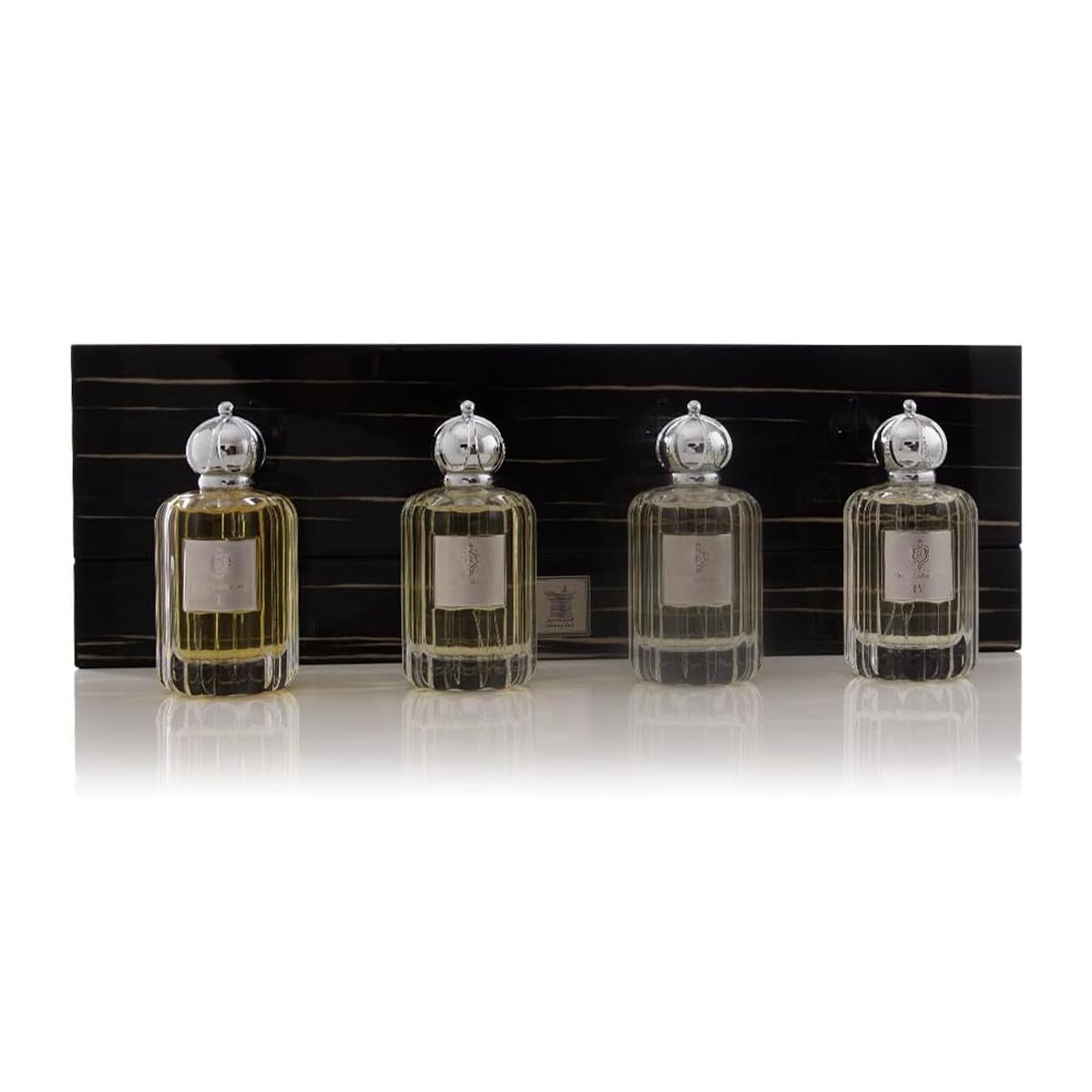 Arabian Oud perfume - Royal Collection Gift Set (100ml 3.4oz x 4) Unisex Luxury Fragrance For Him and Her, Eau De Parfum EDP Spray with Amber, Jasmine, Sandalwood, Cardamom, Flower of The valley - Image 4