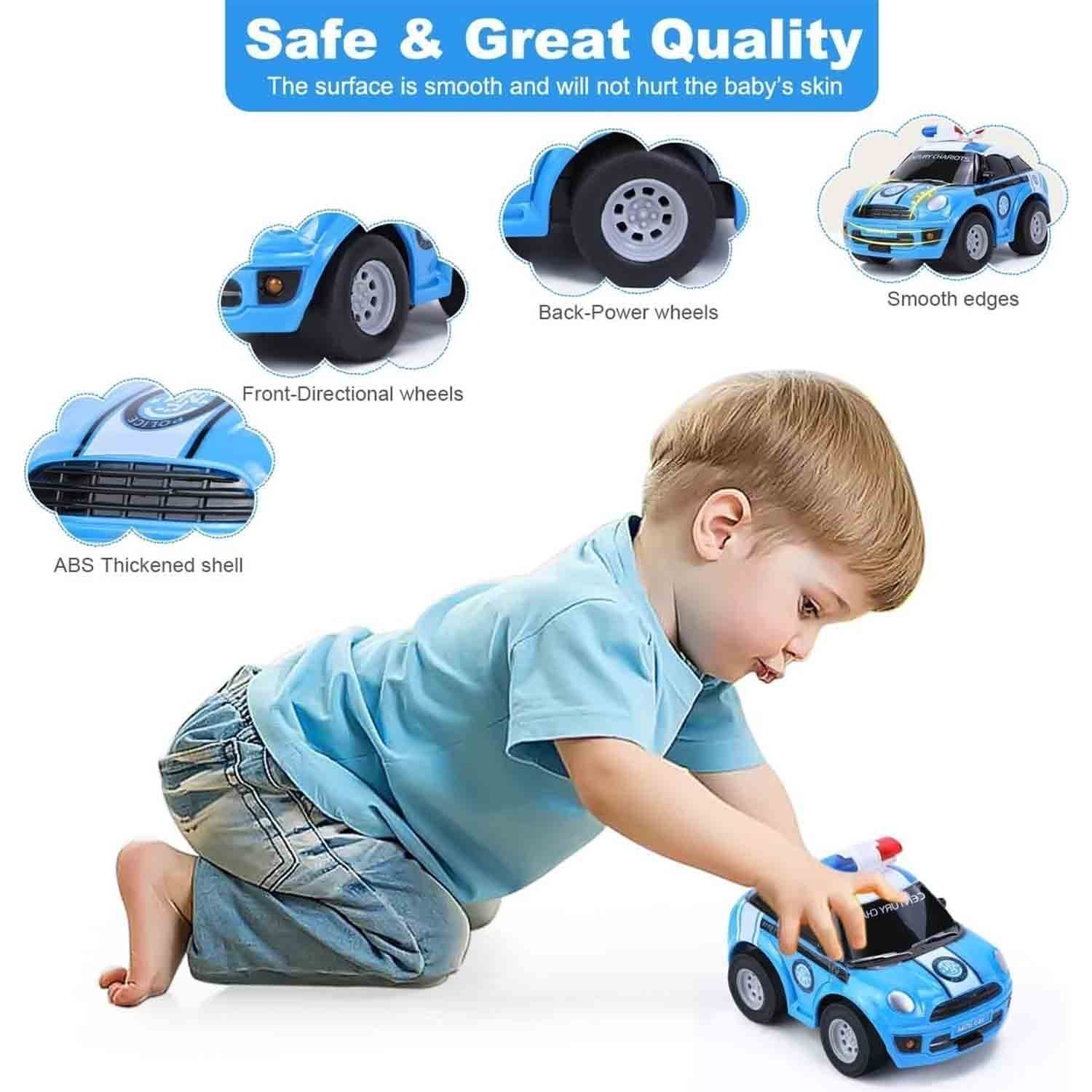 COYYERC Remote Control Cars, Mini RC Police Car Toy for 2 3 4 5 6 Year Old Boys Girls, Remote Control Toy Vehicles with Light for Kids Birthday Gifts - Image 4