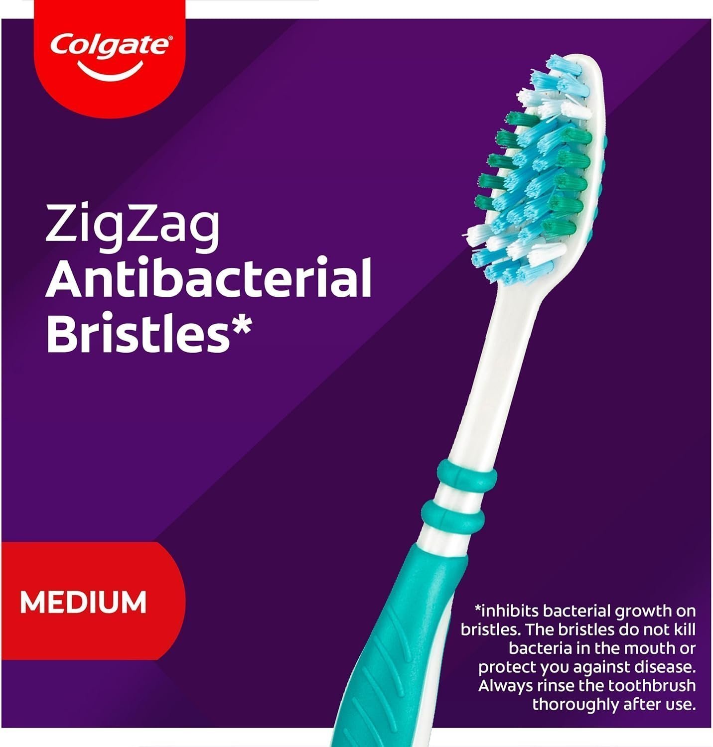Colgate Zig Zag Toothbrush with Cross bristles to Reach deep Between Teeth 6pack - Image 5