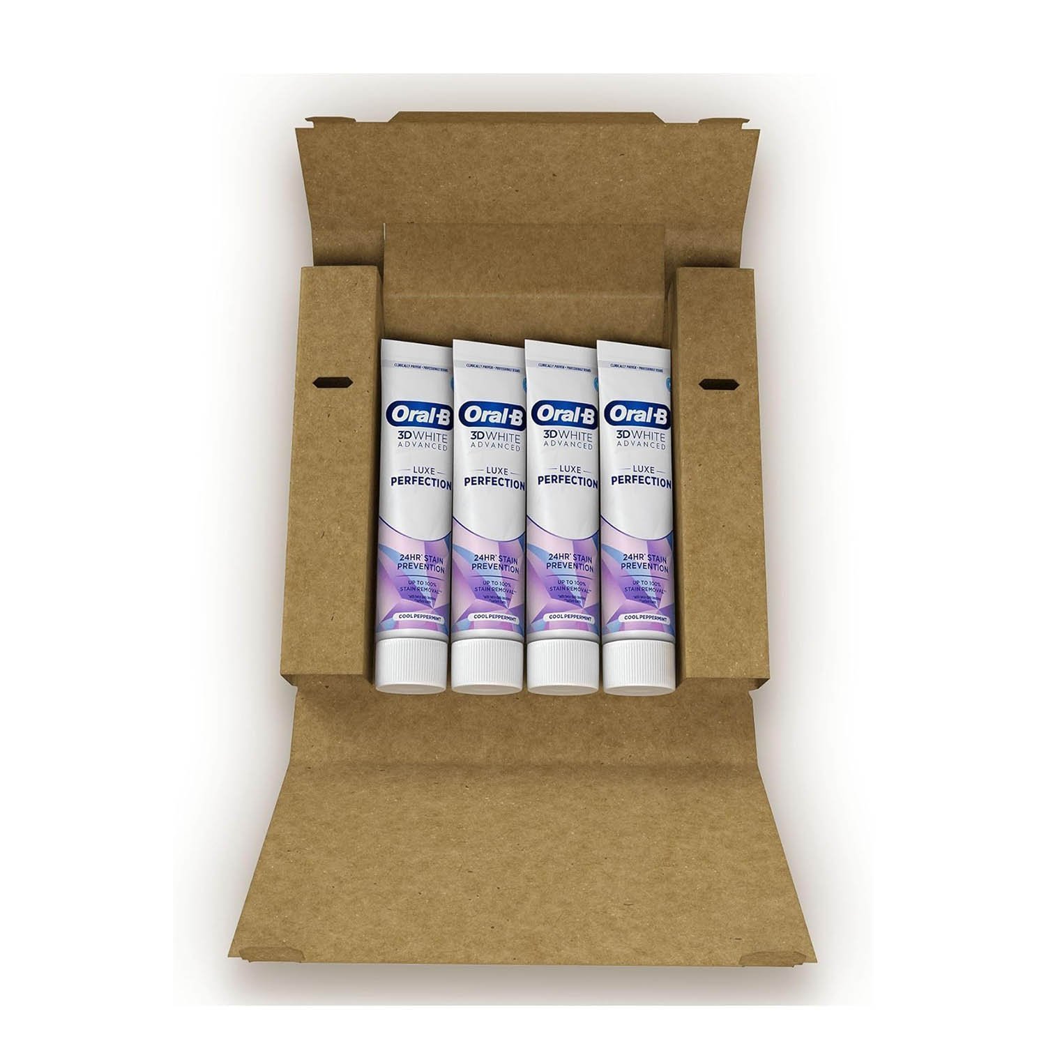 Oral-B 3DWhite Advanced Luxe Perfection Toothpaste 400 ml (100 ml x 4) - Image 2