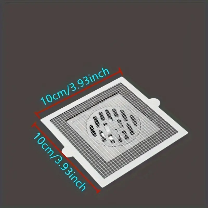 200PCS floor drain patch bathroom hair filter hair barrier net Toilet sewer filter anti-blocking screen window repair self-adhesive - Image 2