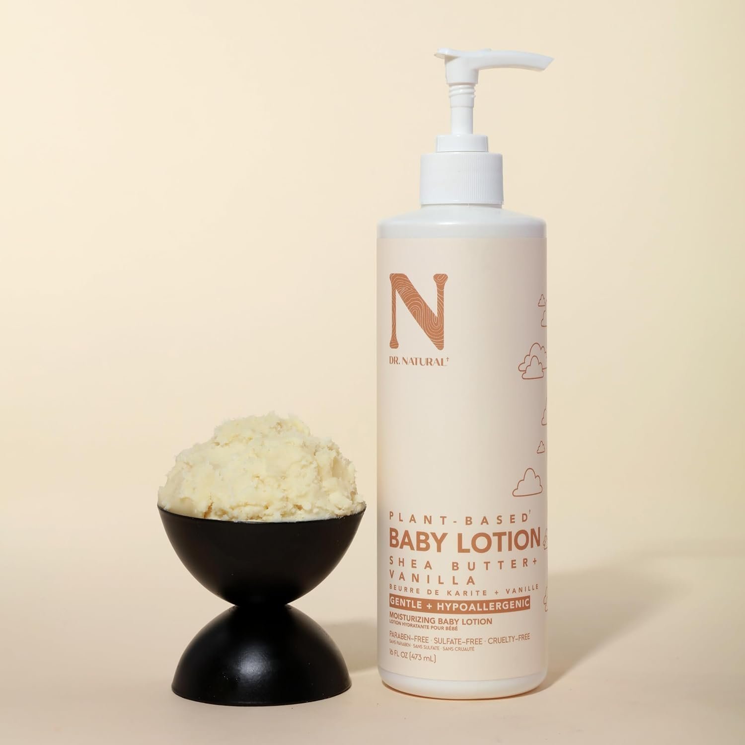 Dr. Natural Moisturizing Baby Lotion - Shea Butter Baby Lotion for Newborn and Kids 473 ml - Image 4