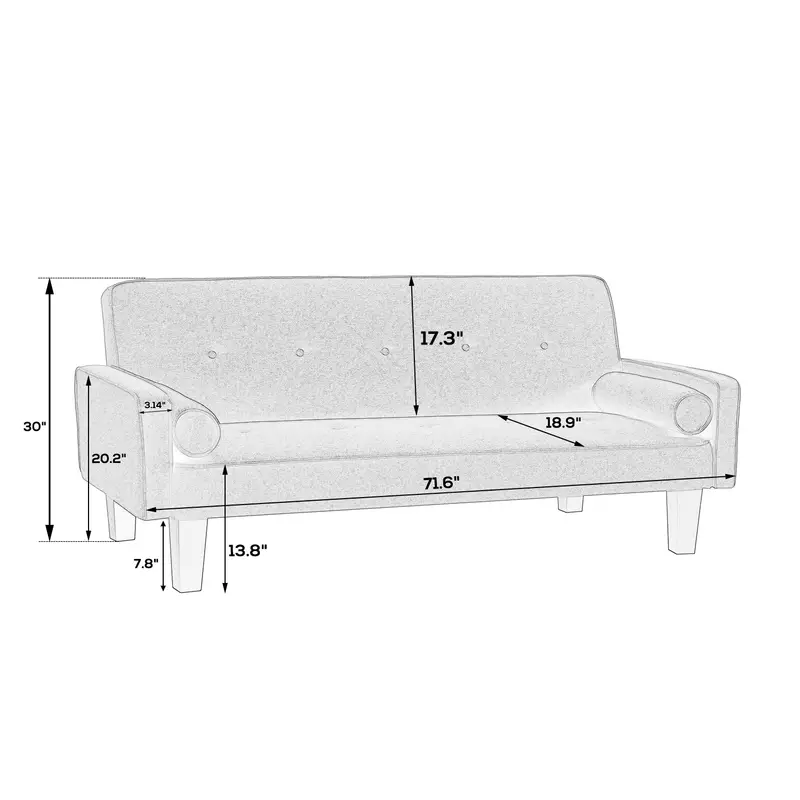 MEGA Convertible Sofa Bed - Image 4