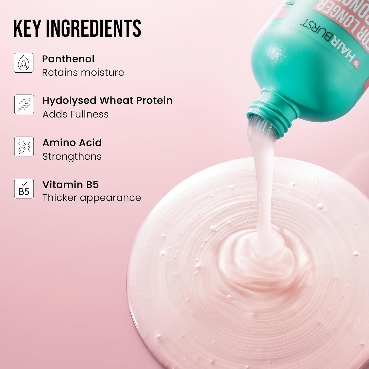 HAIR BURST Shampoo and Conditioner Set - SLS Free Hair Growth and Thickening Treatment for Women - Image 2