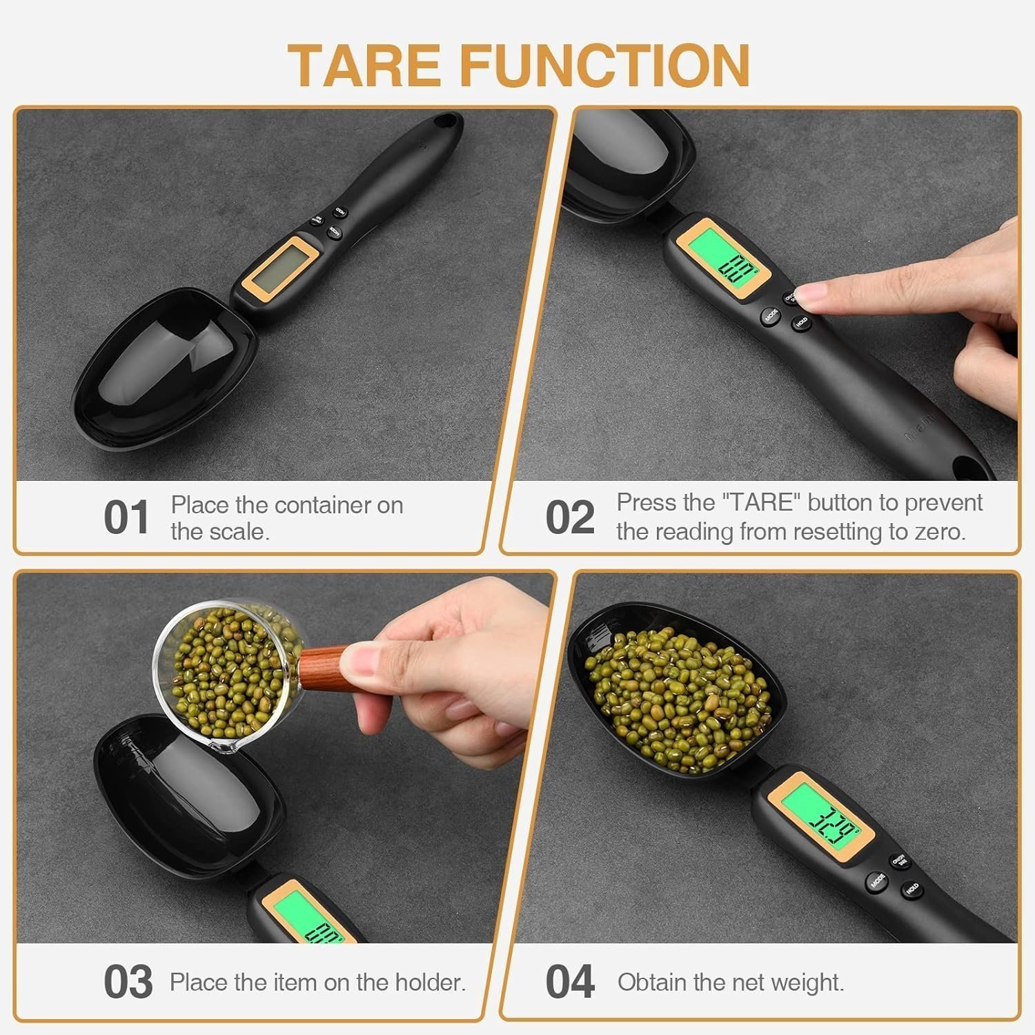 Mafiti Digital Measuring Spoon, Weighing Spoon Scale 500g / 0.1g - Image 3