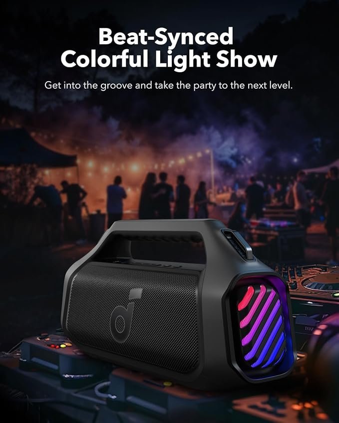 soundcore Anker Boom 2 Plus Outdoor Speaker, Bluetooth Speaker with 140W, 2+2 Channel, BassUp 2.0, 20H, Fast Charge - Image 4