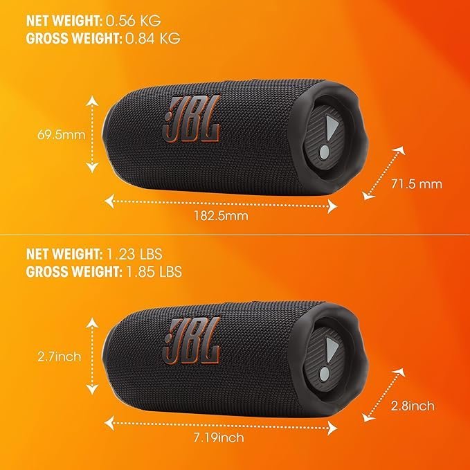 JBL Flip 7, Wireless Portable Bluetooth Speaker, 16 Hours of Playtime, IP68 Waterproof - Image 3