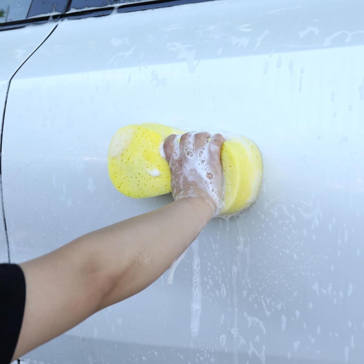 Car Wash Sponge, 2.4in Thick Extra Large Sponges for Car Cleaning, (2 Pcs, 8.7X4.3X2.4in) - Image 4