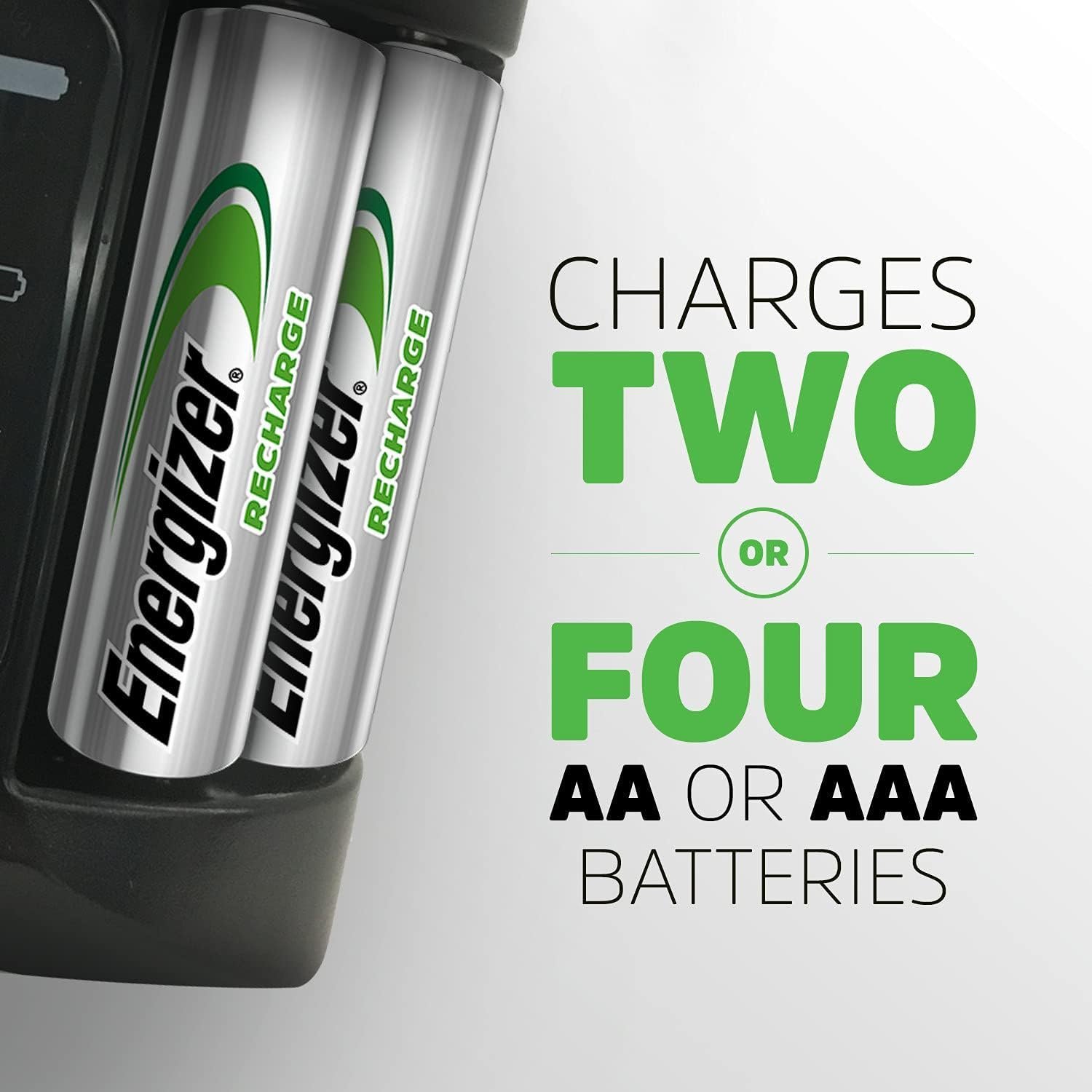 Energizer Recharge Pro - Battery Charger for AA & AAA Batteries - 4x AA Rechargeable NiMH Batteries Included - Image 3
