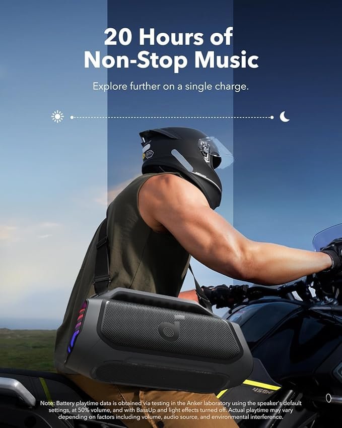 soundcore Anker Boom 2 Plus Outdoor Speaker, Bluetooth Speaker with 140W, 2+2 Channel, BassUp 2.0, 20H, Fast Charge - Image 5