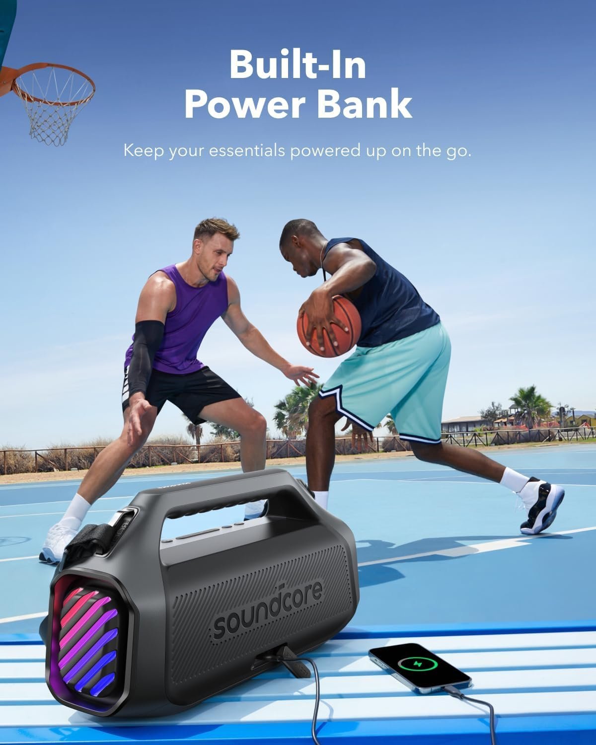 soundcore Anker Boom 2 Plus Outdoor Speaker, Bluetooth Speaker with 140W, 2+2 Channel, BassUp 2.0, 20H, Fast Charge - Image 2