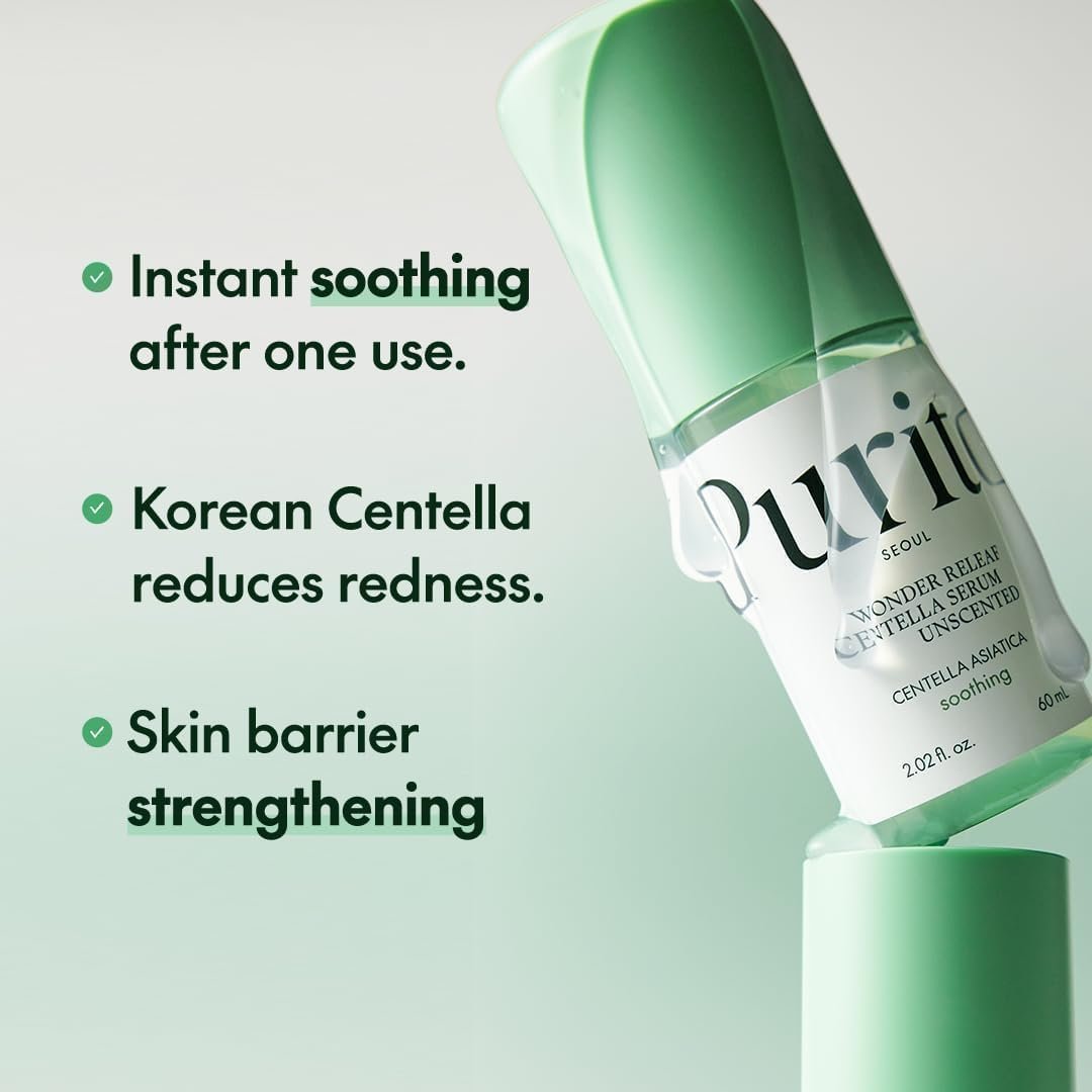 PURITO Centella Unscented Serum, Korean Skin Care, 60ml 2fl.oz - Image 2