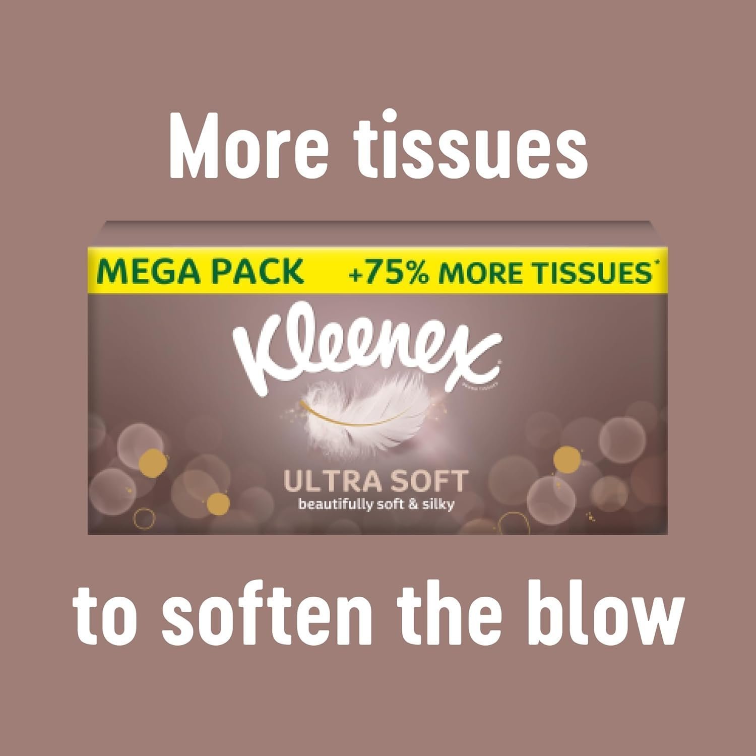 Kleenex Ultra Soft Facial Tissues - Pack of 12 Cube Tissue Boxes - Image 4