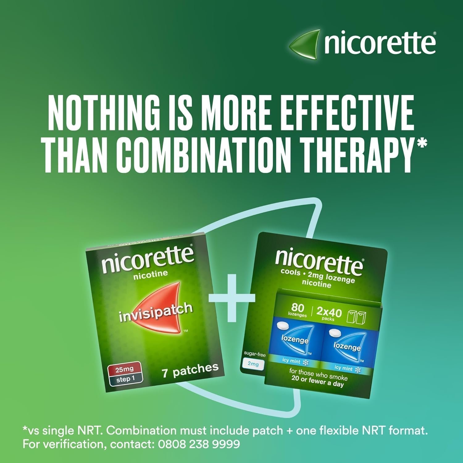 Nicorette Invisi 25mg Patch, Step 1, (7 Patches), Nicotine Patches for Smoking Cessation - Image 2