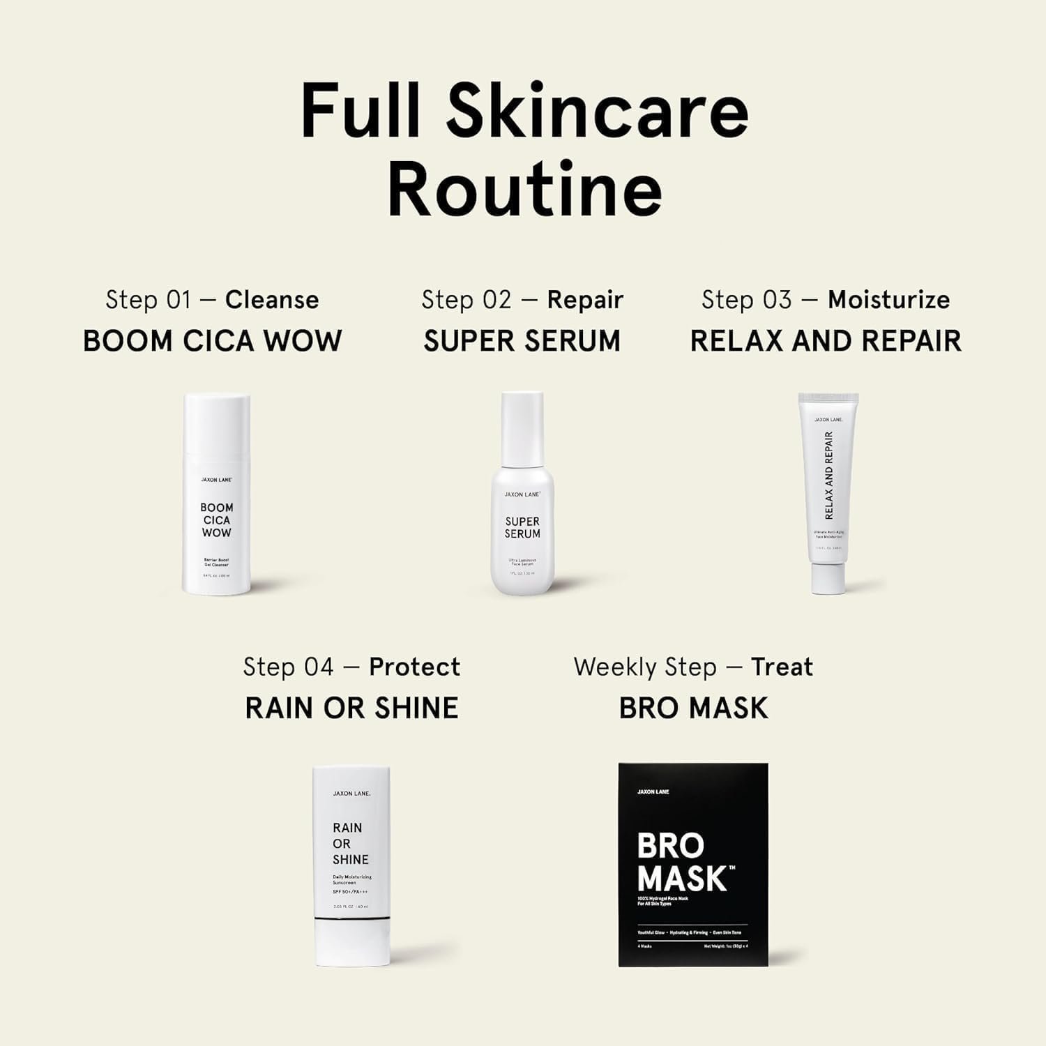 BRO MASK Korean Face Mask for Men: 2 Pc. Hydrating Anti Aging Sheet Masks with Vitamin C, Vitamin E, Hyaluronic Acid, Hydrolyzed Collagen for Moisturizing & Anti-aging Skin Care by Jaxon Lane (4 Pack) - Image 6