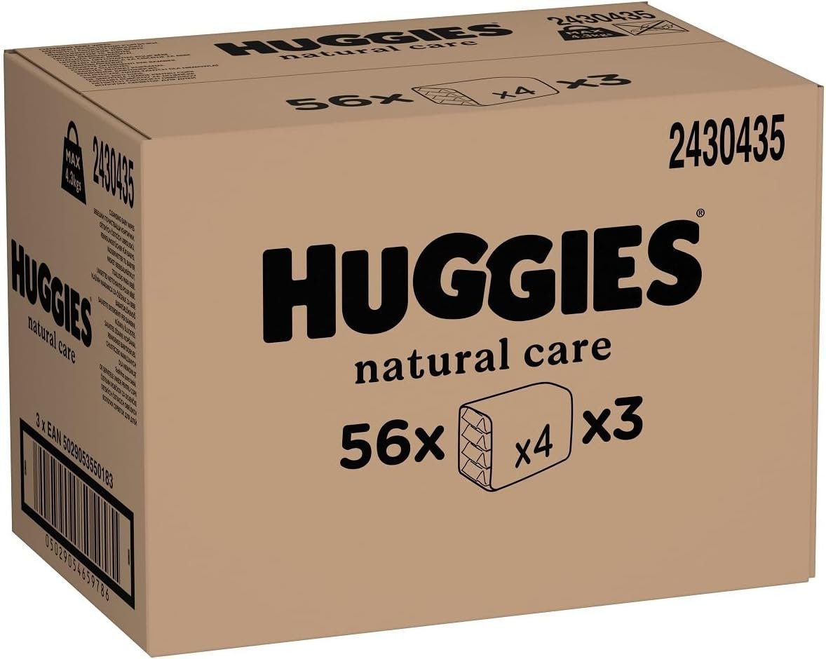 Huggies Natural Care, Baby Wipes - 12 Packs (672 Wipes Total) - Hypoallergenic with no alcohol - Image 2