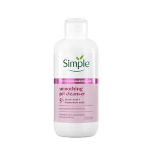 Simple Smoothing Gel Cleanser Face Cleanser - with 5% Lactic Acid and Hyaluronic Acid 230 ml