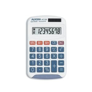 Aurora HC133 Handheld Calculator (Ideal for Primary School Use)