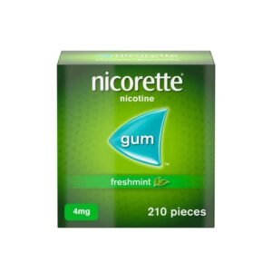 Nicorette Freshmint 4mg Gum (210 Pieces) - Pleasant Freshmint Flavour, Chewing Gum