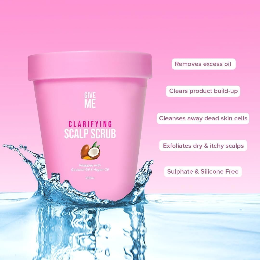 Give Me Clarifying Scalp Scrub - Hair Care Scalp Scrubber, Scalp Exfoliator Scrub, Dandruff Scalp Treatment - Image 3
