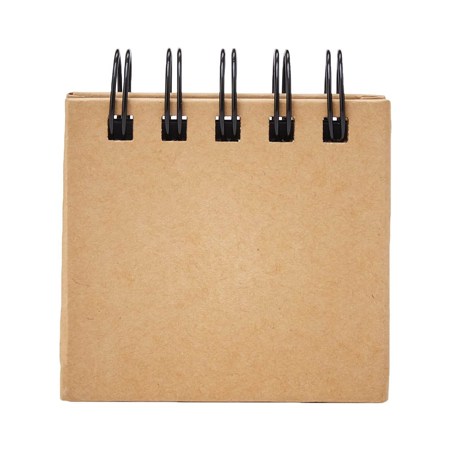 eBuyGB Sticky Notes Box Multi Memo Notepad Portfolio, 5 Colours, Brown,7 x 7.5 x 2.3 cm - Image 2