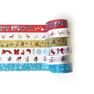 MILISTEN Masking Tape Stationary Set 6pcs Holiday Washi Tape Set Decorative Tape