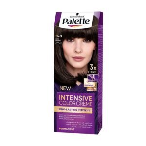 Schwarzkopf Palette Intensive Hair Colour Cream With Liquid Keratin - 3-0 Dark Brown 100 ML