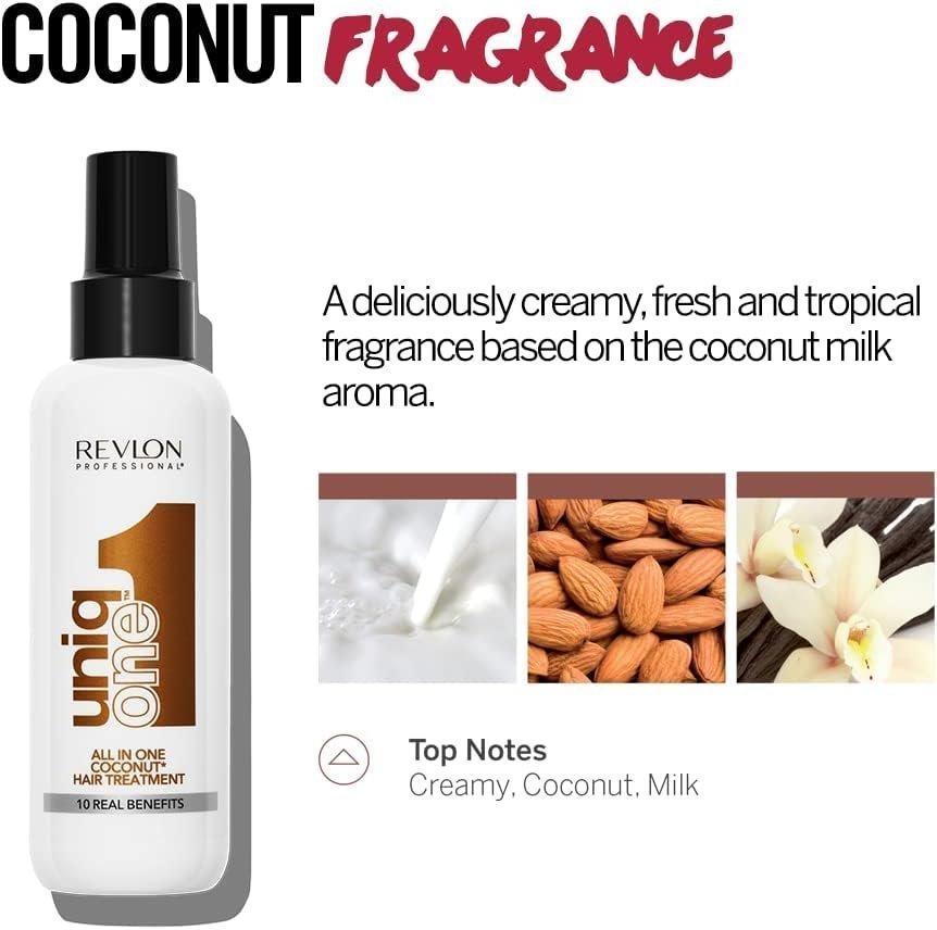 REVLON PROFESSIONAL Uniqone Coco Hair Treatment, Coconut Fragrance – 150 ml - Image 5