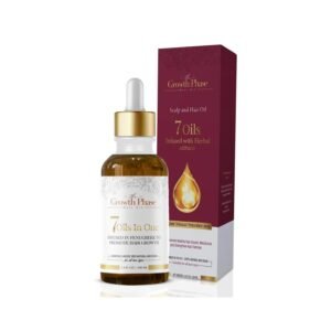 The Growth Phase Hair Oil Serum - 100% Natural with Castor, Onion, Fenugreek, Amla Oils and Caffeine
