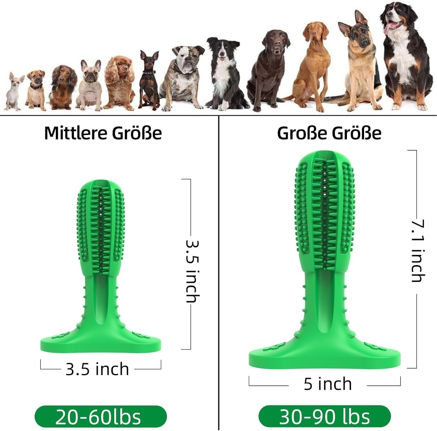 Dog Chew Toys, Tough Durable Dog Toothbrush Toys, Outdoor Interactive Dog Toys Dogs Dental Care Teeth Cleaning Toy - Image 4