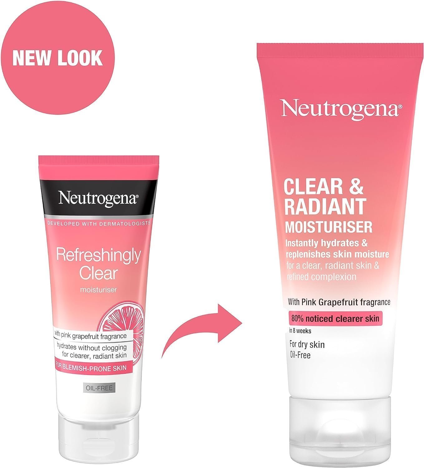Neutrogena Clear & Radiant Moisturiser (1x 50ml) - Image 2
