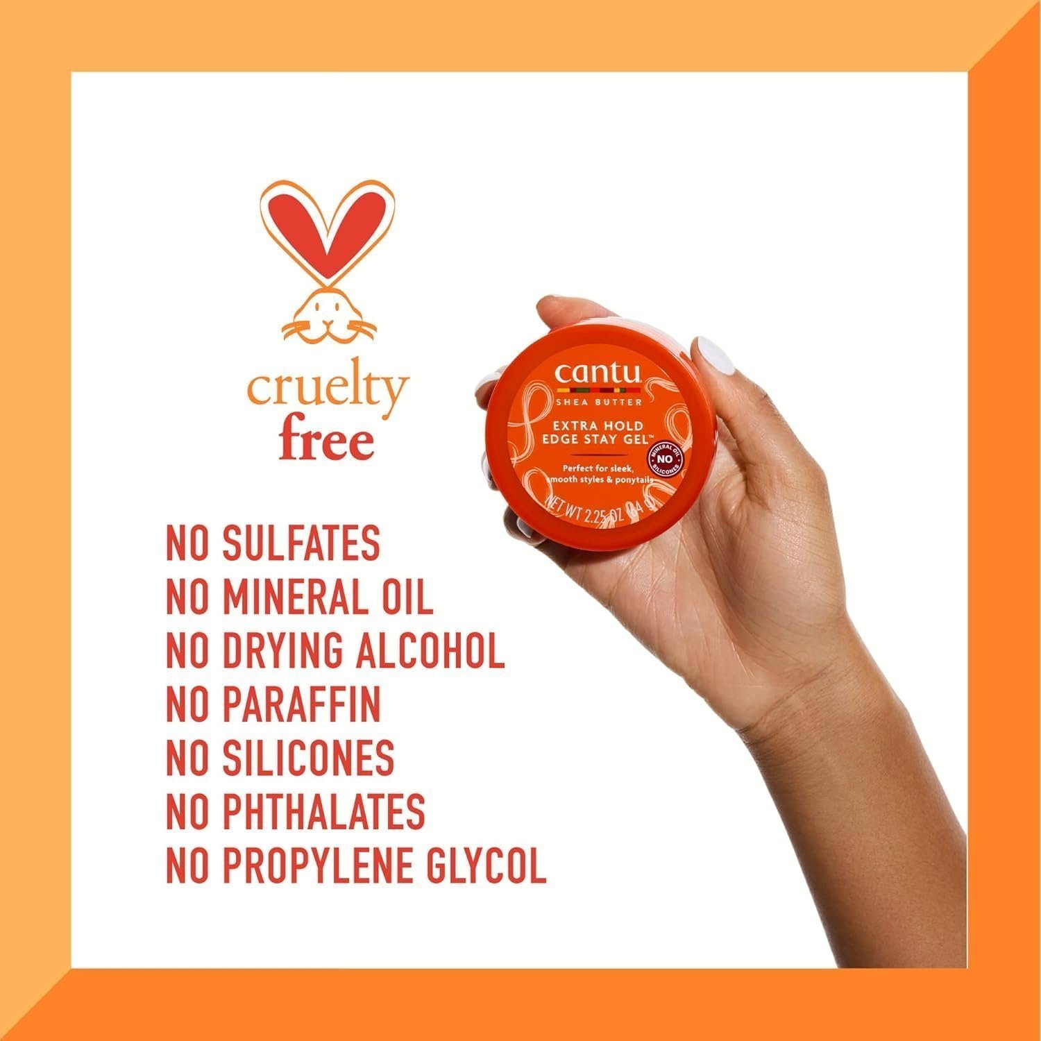 Cantu Extra Hold Edge Stay Gel 64g - Image 3