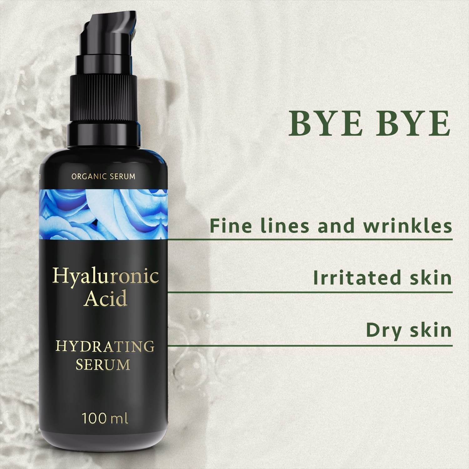 Hyaluronic Acid Serum for Face 100ml, Face Serum Skincare for a Rejuvenated Skin - Collagen Serum for Face with Organic Aloe Vera for Sensitive Skin - Vegan Skin Care by Satin Naturel - Image 5