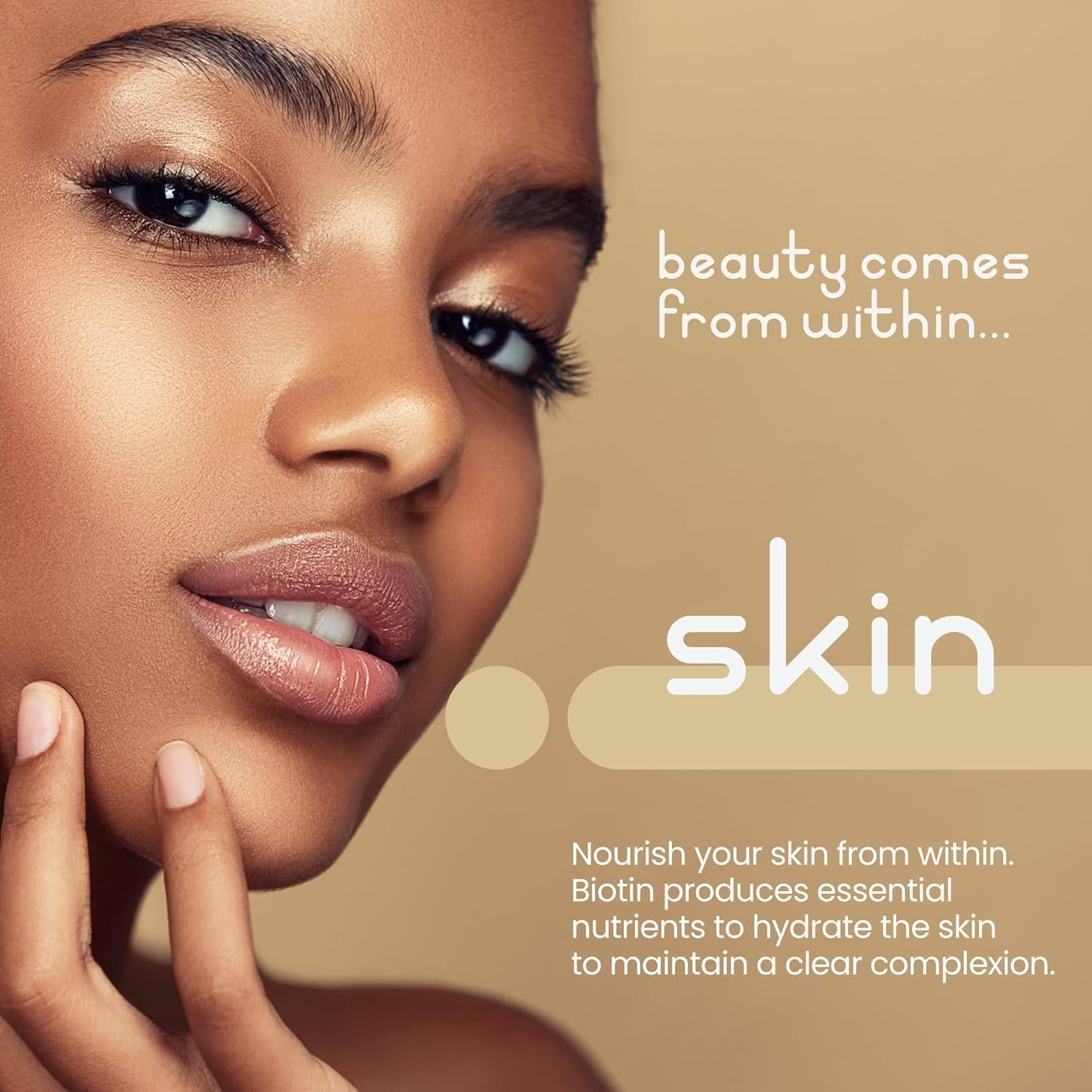 Biotin Hair Growth Vitamins 12000mcg, 400 D-Biotin Tablets with Coconut, Vegan Hair Skin & Nails Vitamins for Women - Image 3