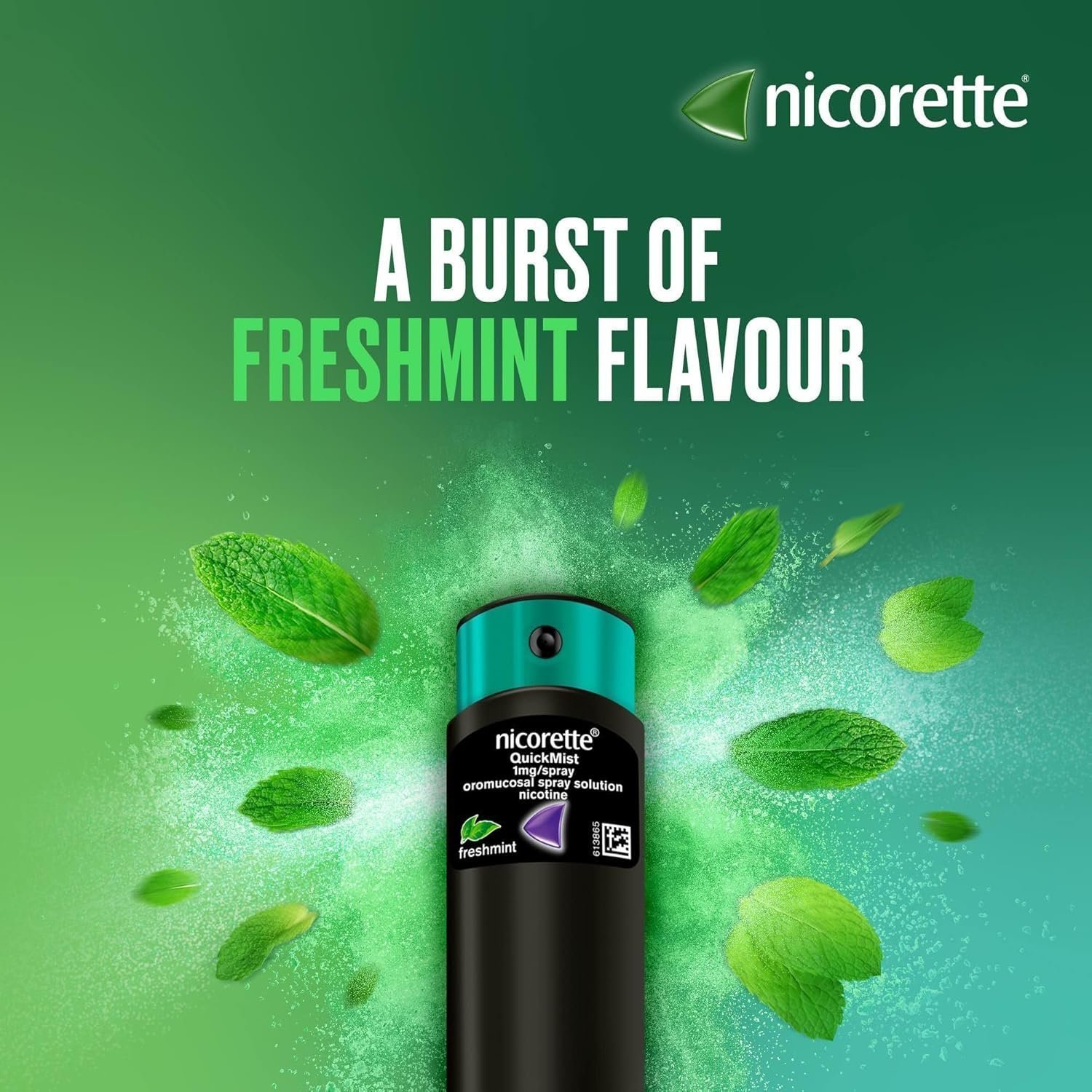Nicorette QuickMist Mouthspray, Freshmint (2 x 150 Sprays) Smoking or Vaping Cessation Aid - Image 3