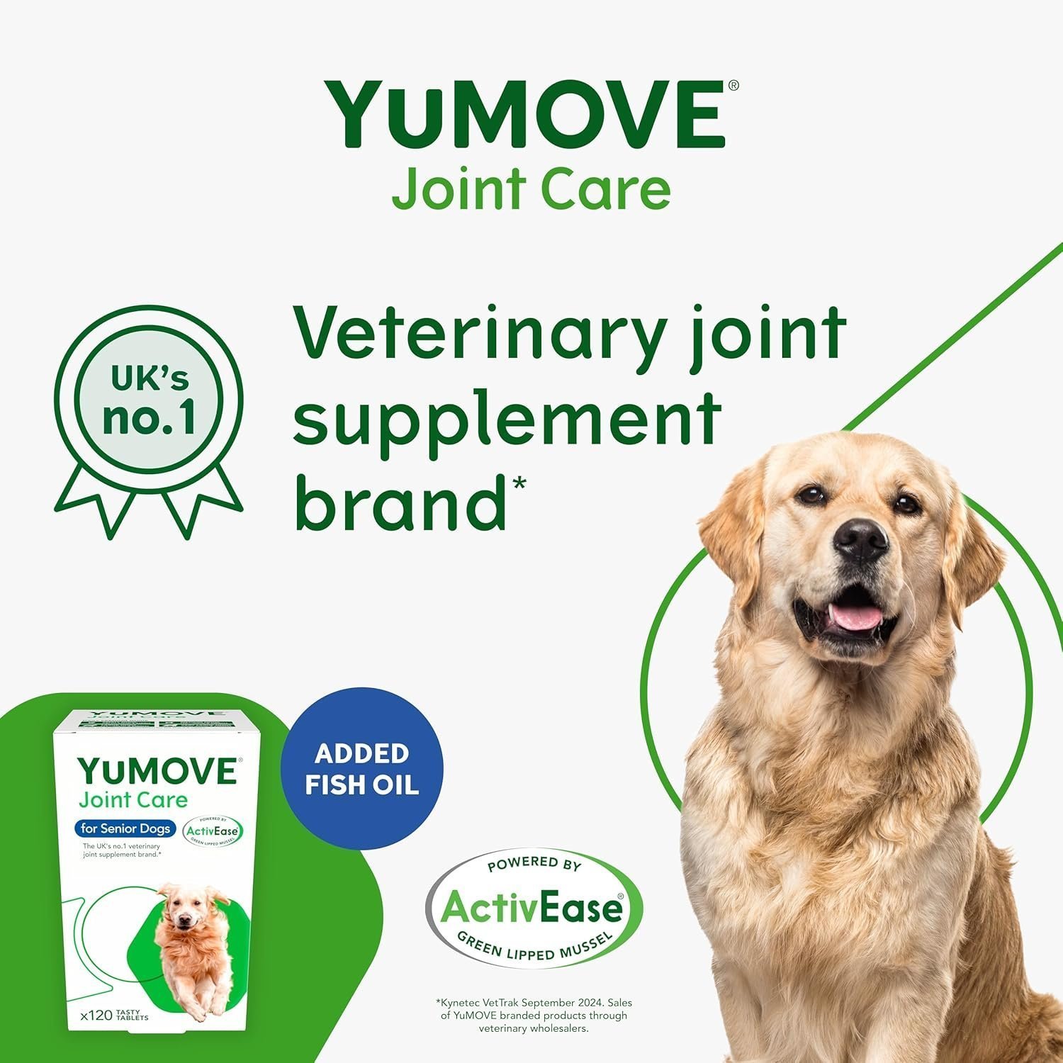 YuMOVE Senior Dog | High Strength Joint Supplement for Older, Stiff Dogs with Glucosamine, Chondroitin, Green Lipped Mussel | Aged 9+ - Image 6