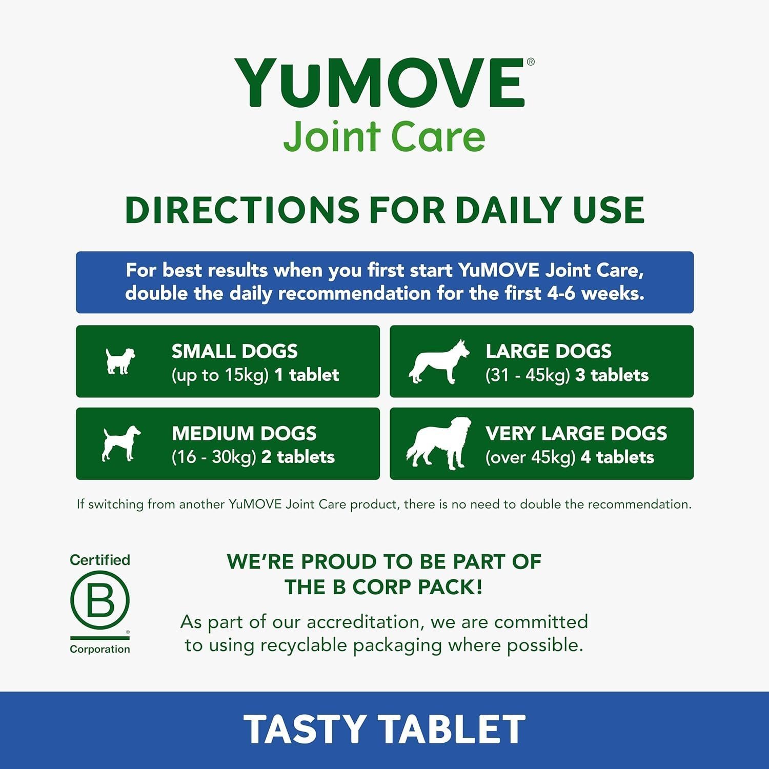 YuMOVE Senior Dog | High Strength Joint Supplement for Older, Stiff Dogs with Glucosamine, Chondroitin, Green Lipped Mussel | Aged 9+ - Image 5