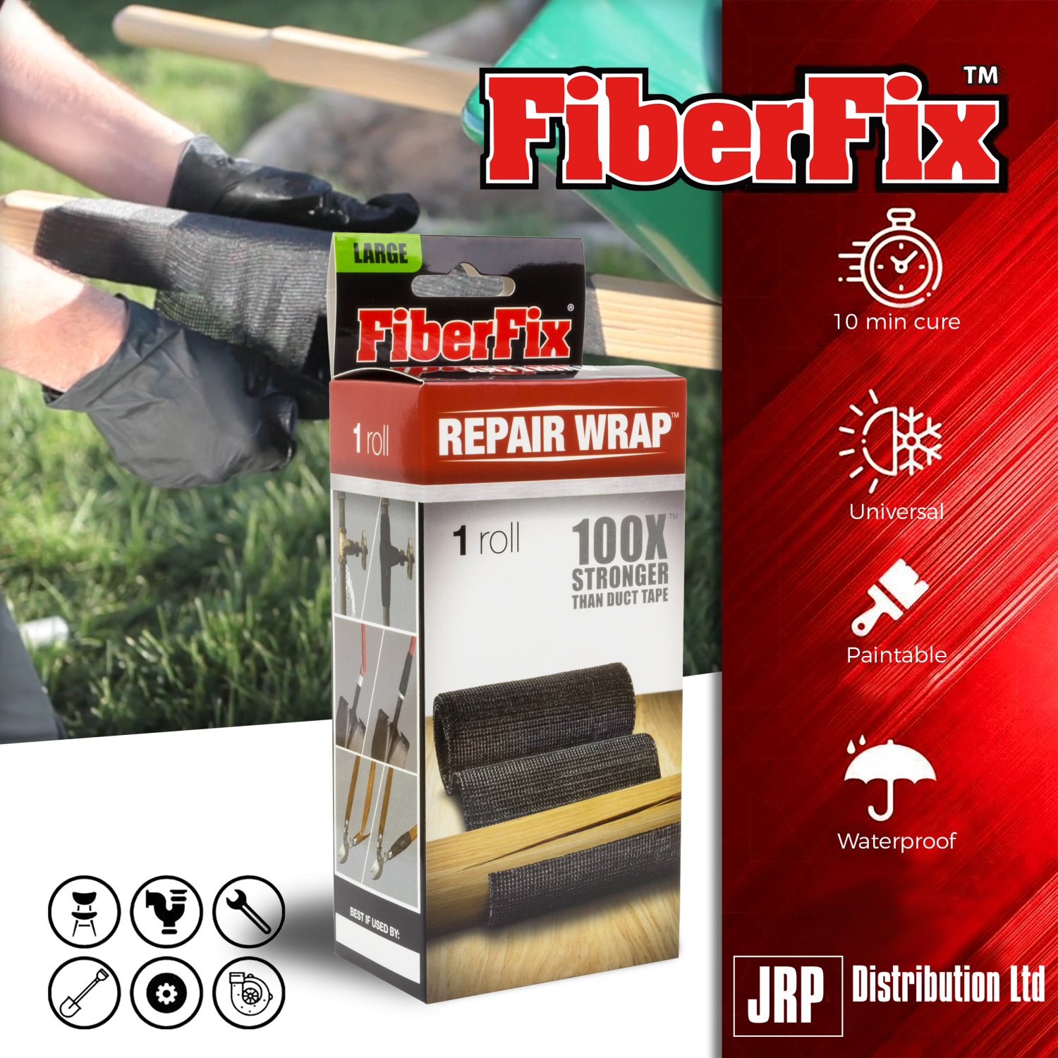 FIBERFIX FIBERFIX REPAIR WRAP 4 INCH SINGLE - Image 2